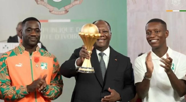 Côte d’Ivoire : les héros de la CAN 2023 honorés au palais présidentiel