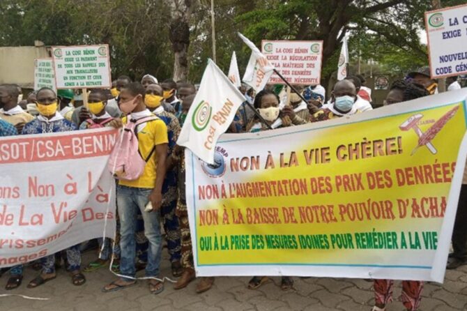 Manifestation contre la Cherté de la vie au Bénin : nouvel appel à la mobilisation des travailleurs