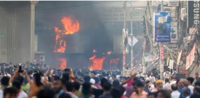 Bangladesh : la télévision publique incendiée par des manifestants