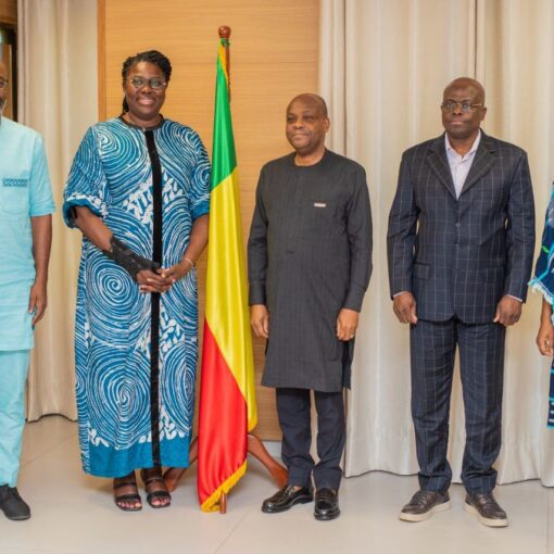 Clara Cole, Directrice régionale pour l’Afrique de l'IFES, Professeur Dorothé Sossa Président de la Cour Constitutionnelle DU Bénin