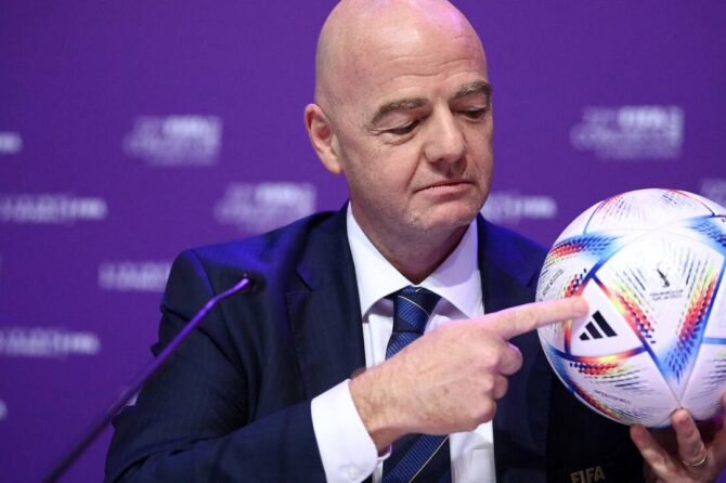 Le président de la FIFA Gianni Infantino