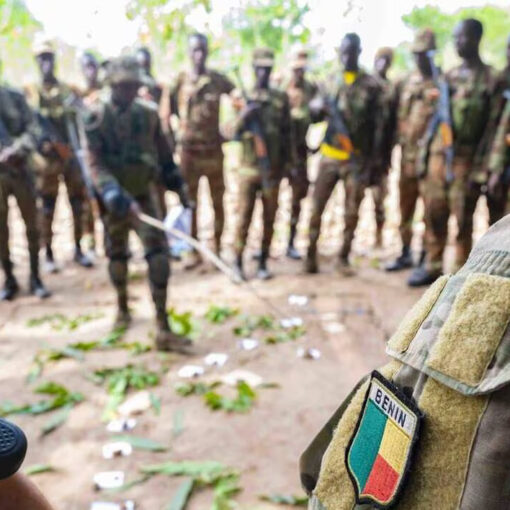 Soldats militaires béninois au front dans le Nord Bénin