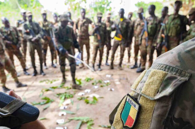 Soldats militaires béninois au front dans le Nord Bénin