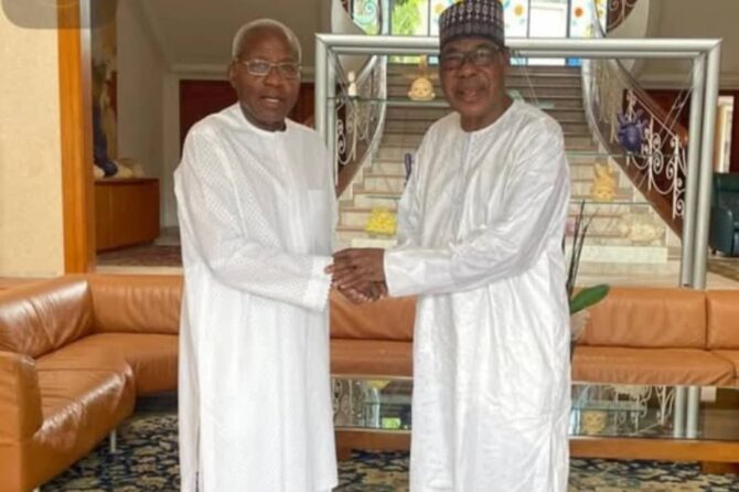 Boni Yayi chez Adrien Houngbédji